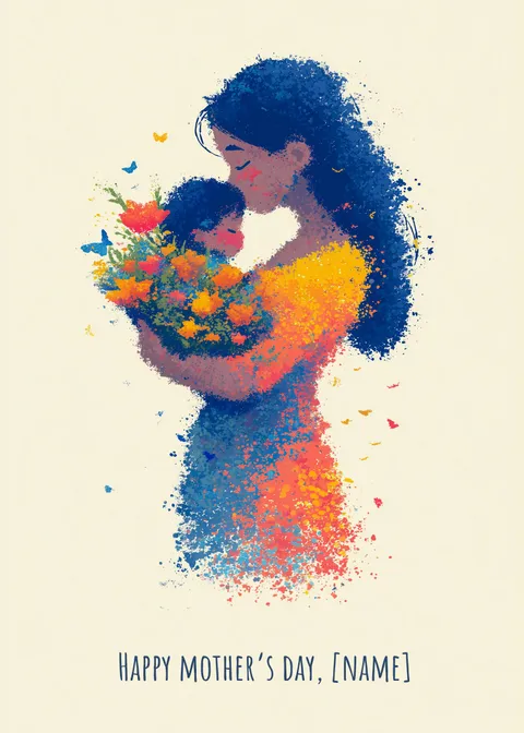 Mother's day card: Happy mother's day 13