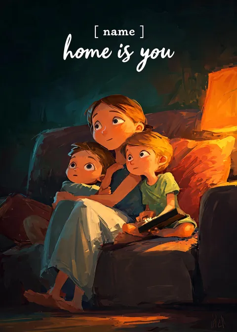 Mother's day card: Home is you