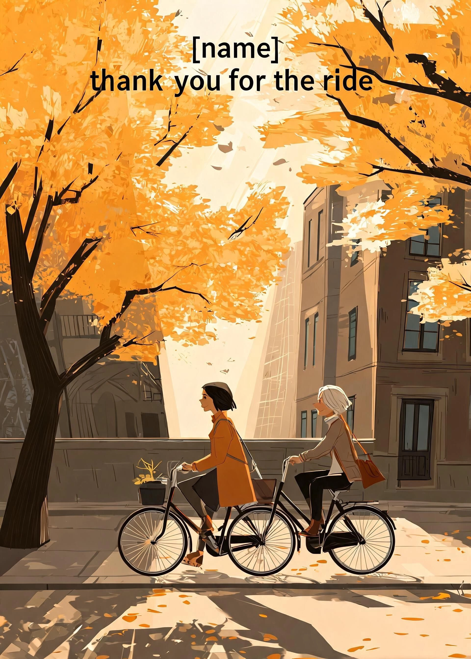 Mother's day card: Thank you for the ride 2