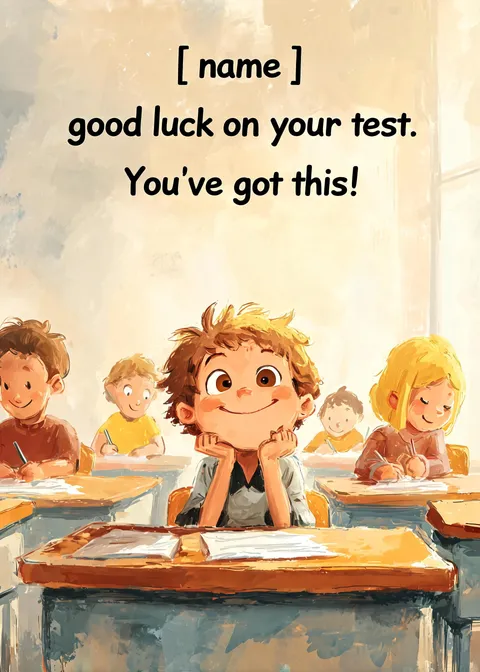 School card: You've got this 1