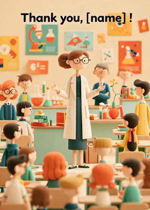 Teacher card: Thank you teacher 2